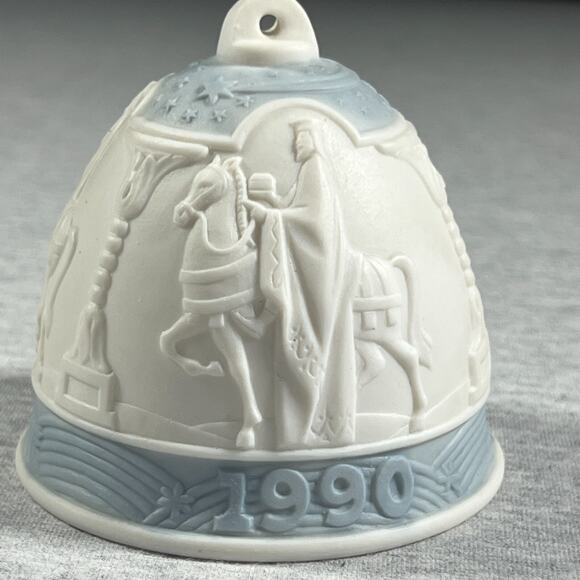 Lladro 1990 Christmas Bell Ornament Three Kings Retired Spain - Picture 1 of 8